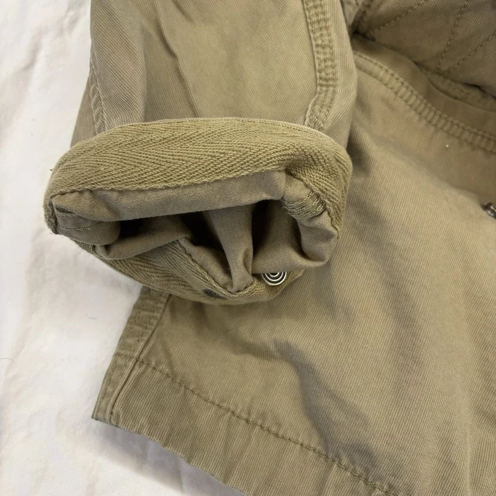 Men's LEVI'S Khaki‎ 100% Cotton Button Up Utility Jacket Size Large